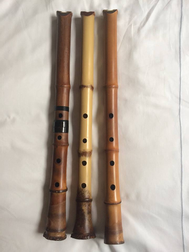 Left to right: Okubo Kodo, Bell Shakuhachi, Yamaguchi Shiro