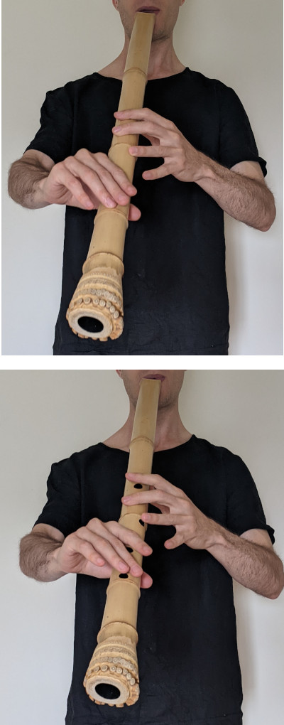 holding-large-shakuhachi-hands-posture-jon-kypros