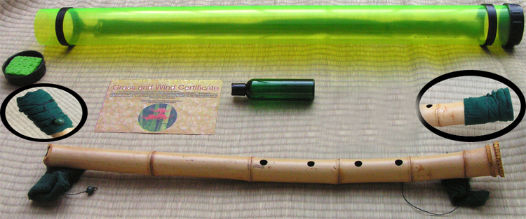 A care kit I used to offer with my shakuhachi, 2007. NYC