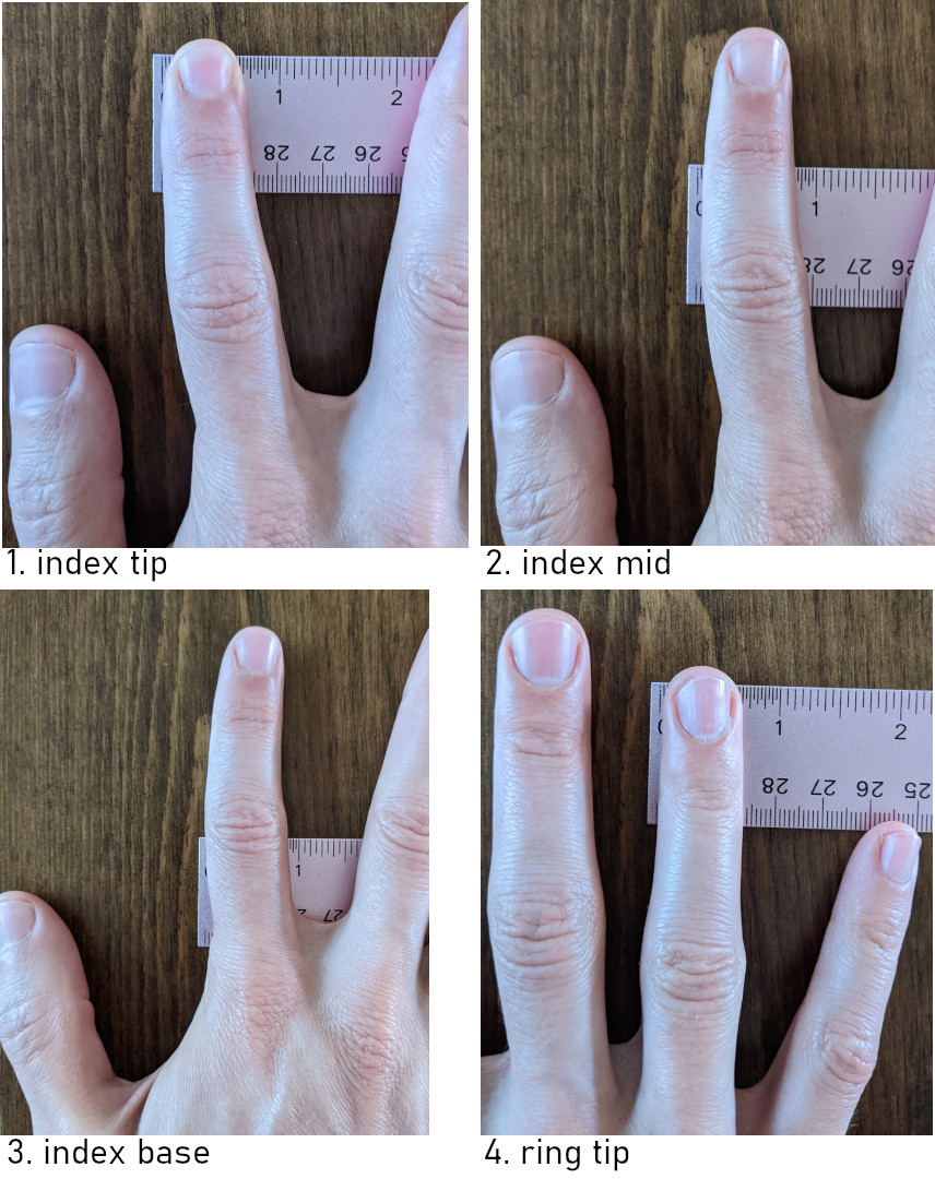 measuring body hands and arms for shakuhachi sizing