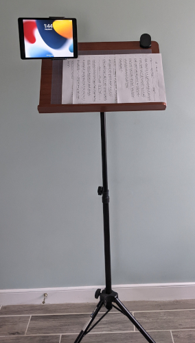 shakuhachi lesson music stand