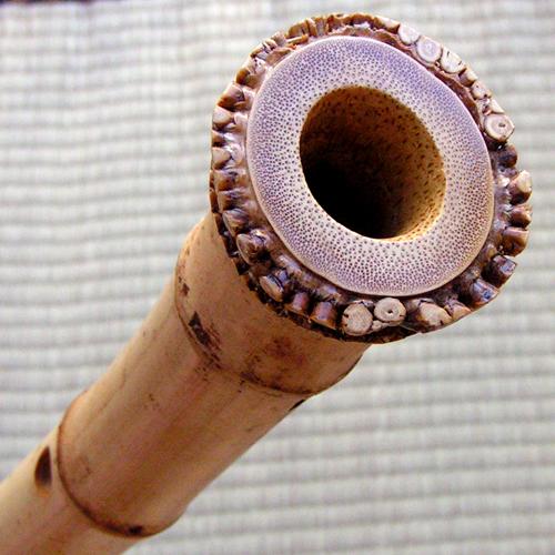 Nice root end shakuhachi shot, 2007, NYC